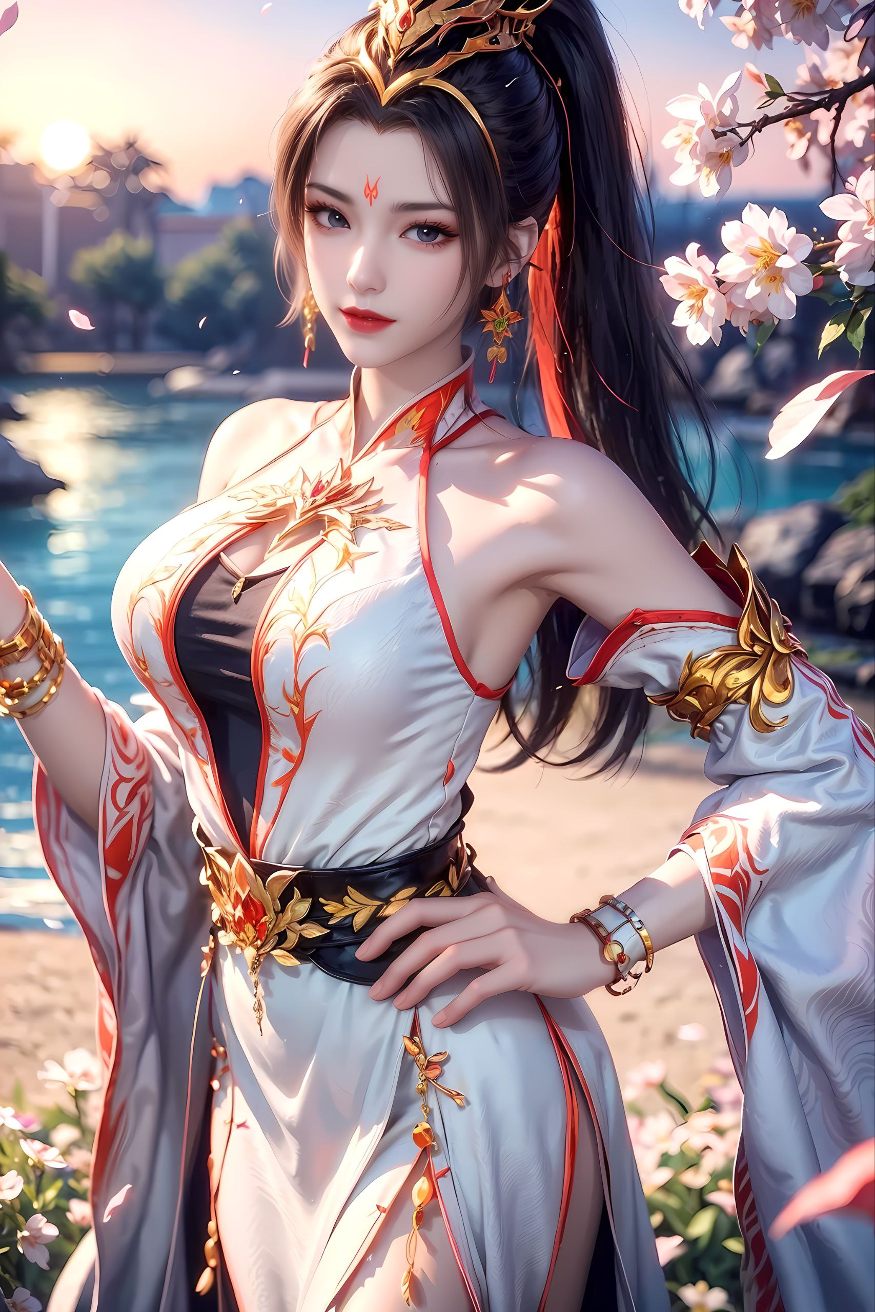 然而